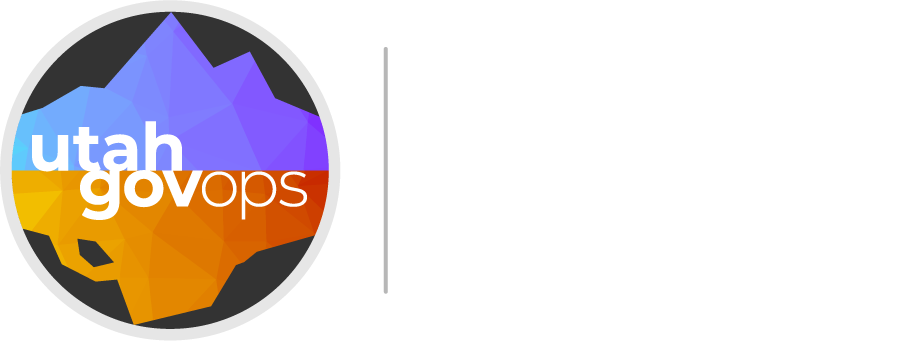 GovOps Logo Reversed All White Text